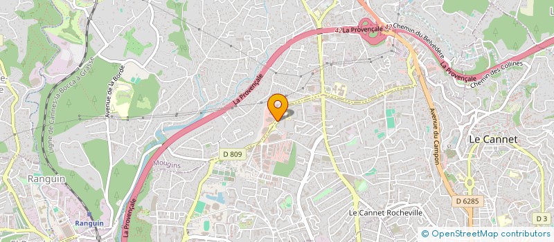 localisation de l'entreprise MONSIEUR ADRIEN PINET  LE CANNET