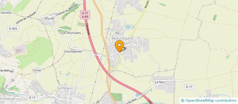 localisation de l'entreprise MONSIEUR ADRIEN PINTO-MENDES  BEAUREGARD-VENDON