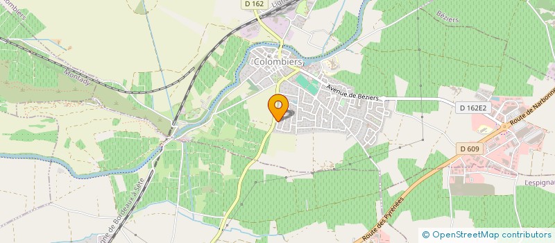 localisation de l'entreprise MONSIEUR ADRIEN PLANES à COLOMBIERS