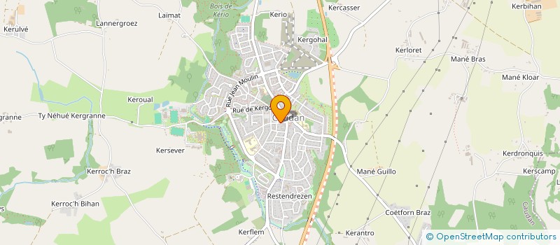 localisation de l'entreprise MONSIEUR ADRIEN PLUNIAN  CAUDAN