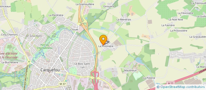 localisation de l'entreprise MONSIEUR ADRIEN POINTEAU à CARQUEFOU