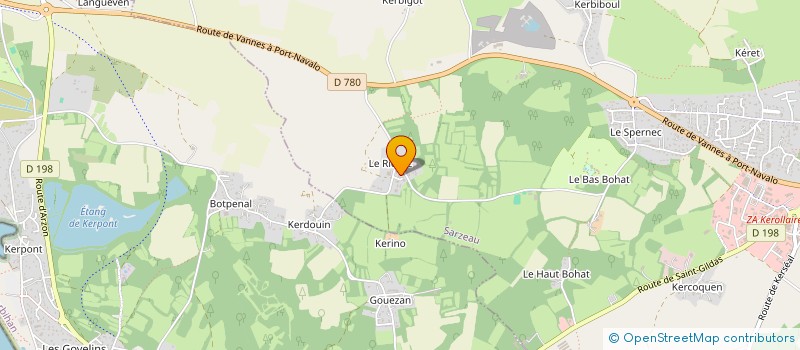 localisation de l'entreprise MONSIEUR ADRIEN POISSONNET  SARZEAU