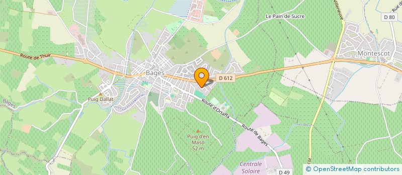 localisation de l'entreprise MONSIEUR ADRIEN PONS  BAGES