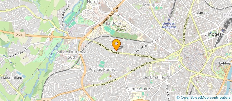 localisation de l'entreprise MONSIEUR ADRIEN PONSIN à LIMOGES