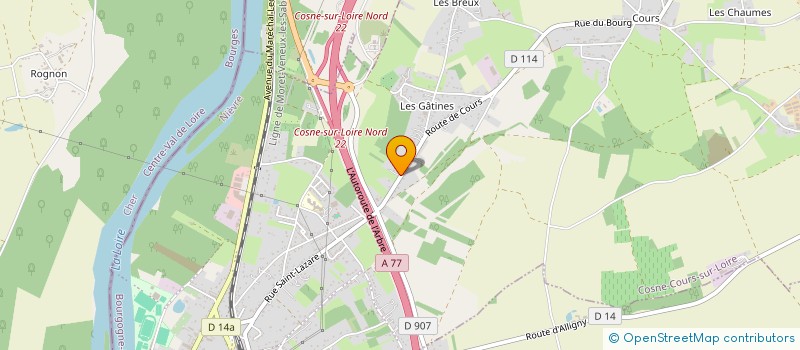 localisation de l'entreprise MONSIEUR ADRIEN POUGET à COSNE-COURS-SUR-LOIRE