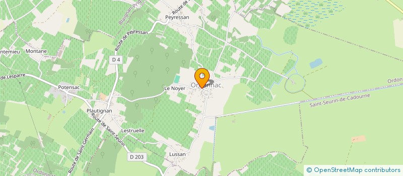 localisation de l'entreprise MONSIEUR ADRIEN POUTIN  ORDONNAC