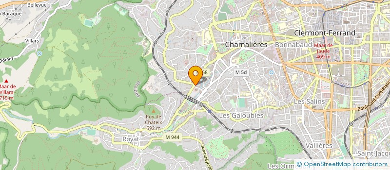 localisation de l'entreprise MONSIEUR ADRIEN POUZAT à CHAMALIERES