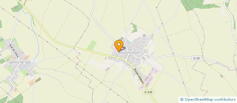 localisation de l'entreprise MONSIEUR ADRIEN PRUVOST  BOUZINCOURT