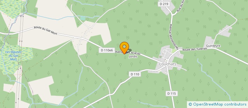 localisation de l'entreprise MONSIEUR ADRIEN PUYGRENIER  LOUCHATS