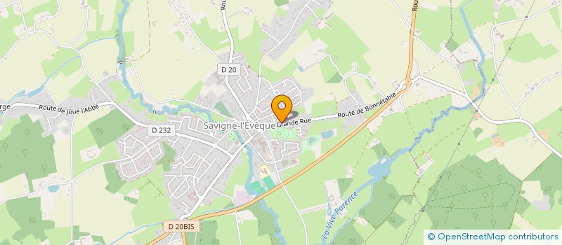 localisation de l'entreprise MONSIEUR ADRIEN QUENTIN  SAVIGNE-L'EVEQUE