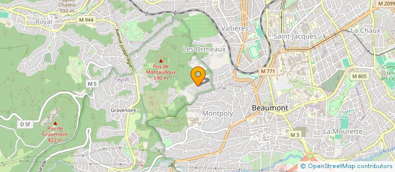 localisation de l'entreprise MONSIEUR ADRIEN QUINARD  CEYRAT