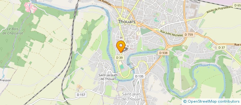 localisation de l'entreprise MONSIEUR ADRIEN RAHARD à THOUARS