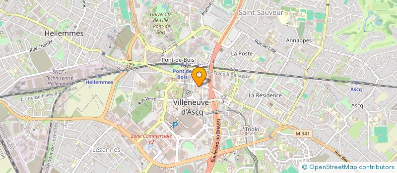 localisation de l'entreprise MONSIEUR ADRIEN RAHOUI à VILLENEUVE-D'ASCQ