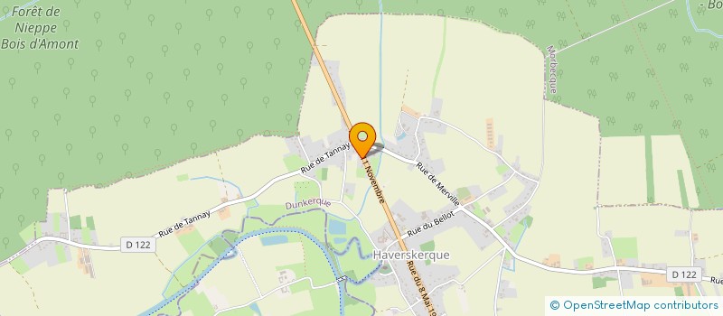 localisation de l'entreprise MONSIEUR ADRIEN RENCY  HAVERSKERQUE