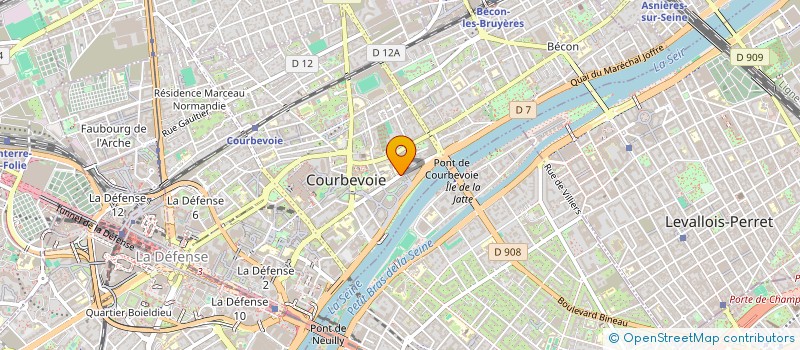 localisation de l'entreprise MONSIEUR ADRIEN-RENE TCHETCHE à COURBEVOIE