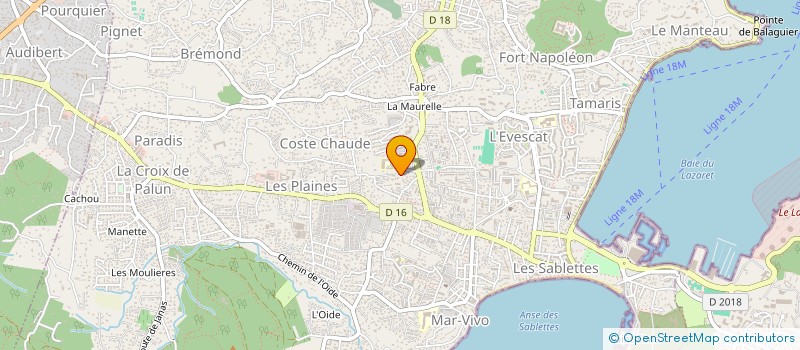 localisation de l'entreprise MONSIEUR ADRIEN RETTELER à LA SEYNE-SUR-MER