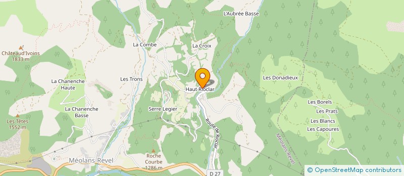 localisation de l'entreprise MONSIEUR ADRIEN REYNIER à MEOLANS-REVEL