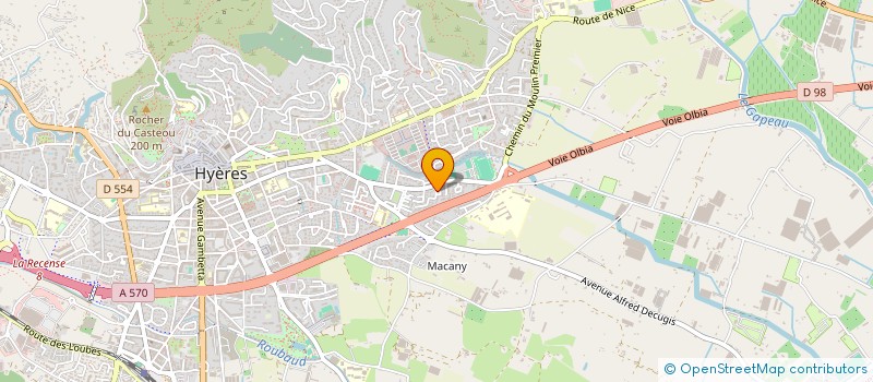 localisation de l'entreprise MONSIEUR ADRIEN RICARD  HYERES