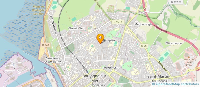 localisation de l'entreprise MONSIEUR ADRIEN RICHARD  BOULOGNE-SUR-MER