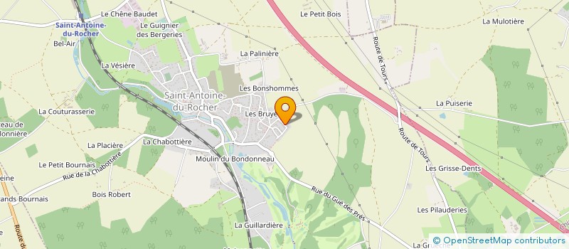 localisation de l'entreprise MONSIEUR ADRIEN RIMBAULT  SAINT-ANTOINE-DU-ROCHER