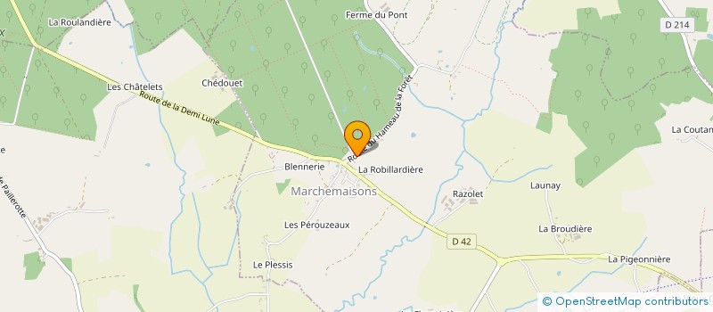 localisation de l'entreprise MONSIEUR ADRIEN RIONDET à MARCHEMAISONS