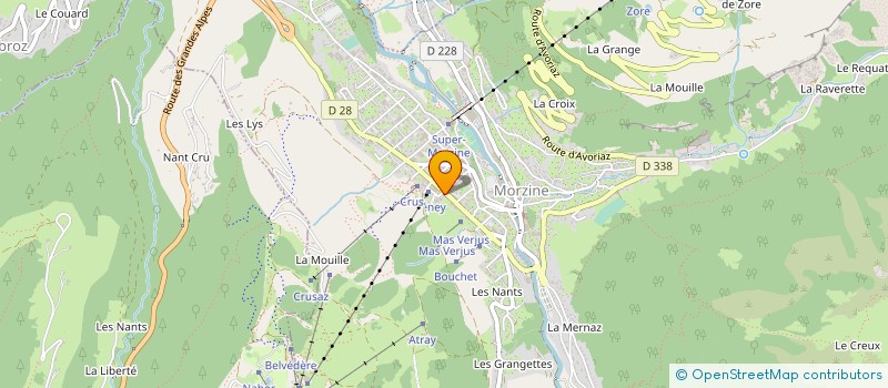 localisation de l'entreprise MONSIEUR ADRIEN RIVIERE  MORZINE