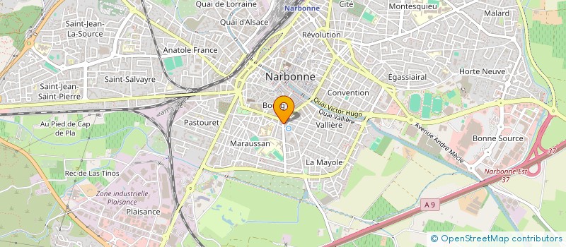 localisation de l'entreprise MONSIEUR ADRIEN RIVIERE à NARBONNE