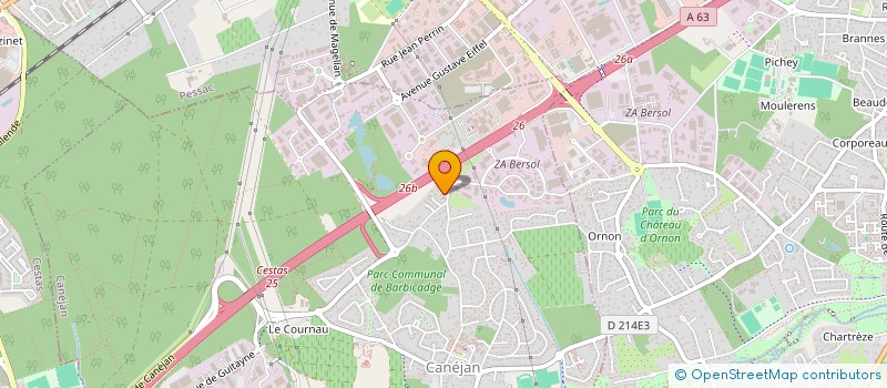 localisation de l'entreprise MONSIEUR ADRIEN RIVIERRE  CANEJAN