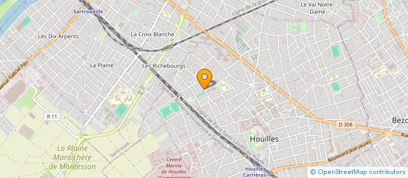 localisation de l'entreprise MONSIEUR ADRIEN ROBY  HOUILLES