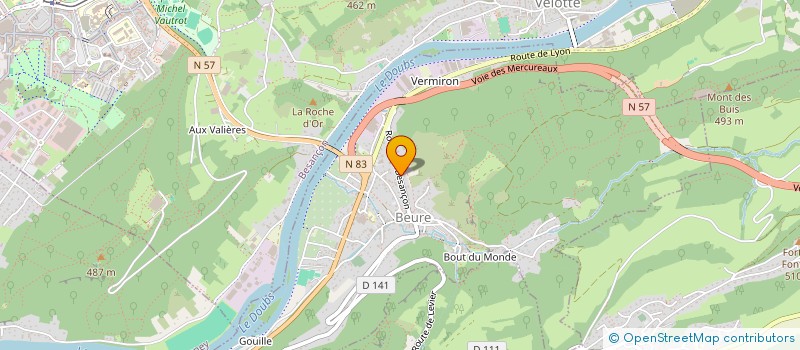 localisation de l'entreprise MONSIEUR ADRIEN RODRIGUEZ MARCOS  BEURE