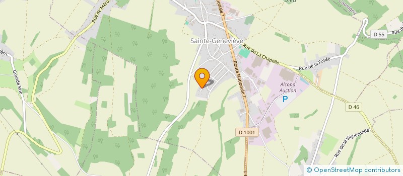 localisation de l'entreprise MONSIEUR ADRIEN ROGER BRUNO VERGALLI  SAINTE-GENEVIEVE