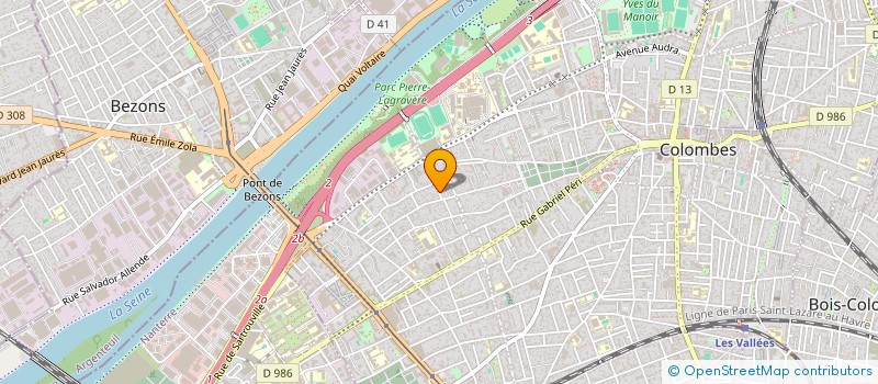 localisation de l'entreprise MONSIEUR ADRIEN ROGGERO à COLOMBES