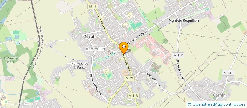 localisation de l'entreprise MONSIEUR ADRIEN ROSEAU  ANNULLIN