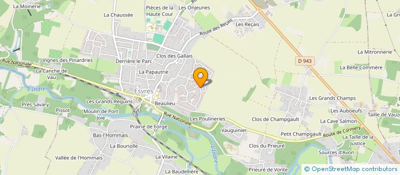 localisation de l'entreprise MONSIEUR ADRIEN ROUBEHIE FISSA  ESVRES