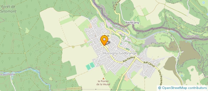 localisation de l'entreprise MONSIEUR ADRIEN ROUYER  HUSSIGNY-GODBRANGE