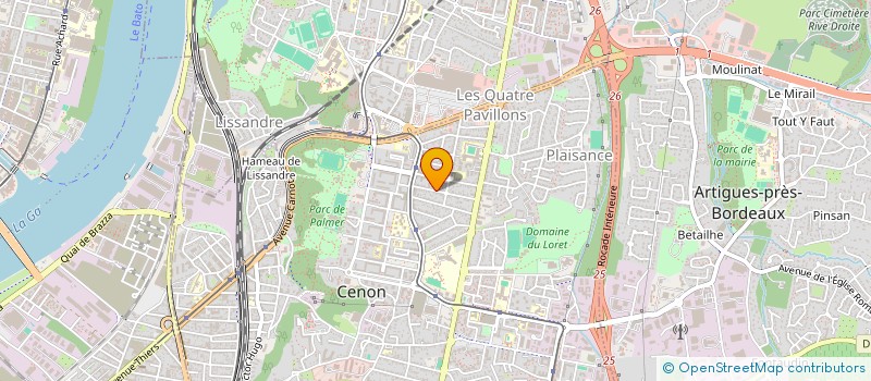 localisation de l'entreprise MONSIEUR ADRIEN RUSSO  CENON