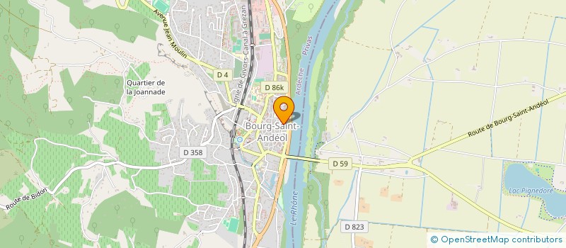 localisation de l'entreprise MONSIEUR ADRIEN SABADEL  BOURG-SAINT-ANDEOL