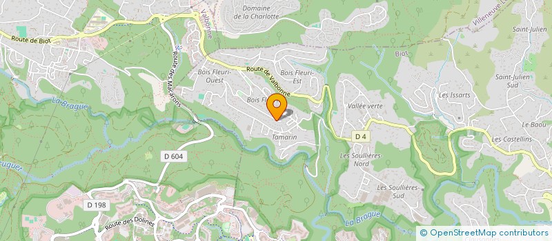 localisation de l'entreprise MONSIEUR ADRIEN SAKHINIS  BIOT