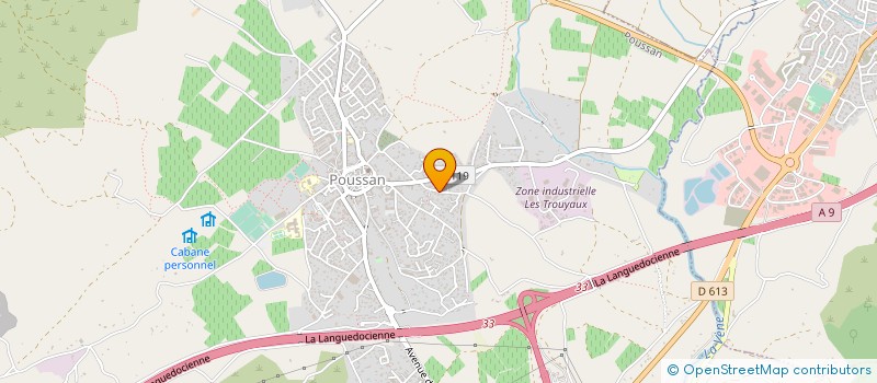 localisation de l'entreprise MONSIEUR ADRIEN SALES  POUSSAN