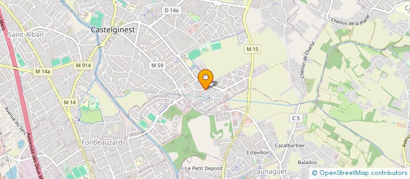 localisation de l'entreprise MONSIEUR ADRIEN SALETA  CASTELGINEST