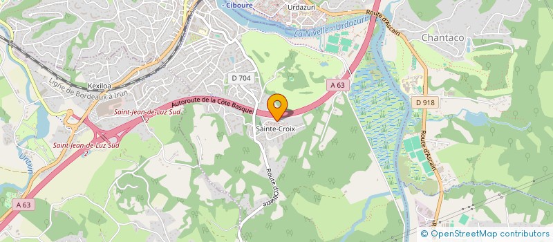 localisation de l'entreprise MONSIEUR ADRIEN SALLABERRY  CIBOURE