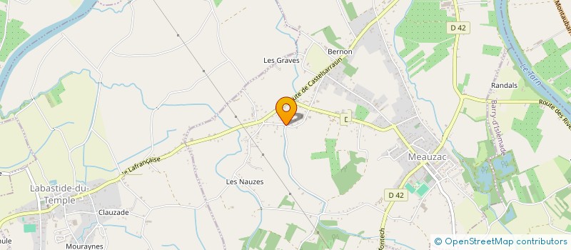 localisation de l'entreprise MONSIEUR ADRIEN SAMARA  MEAUZAC