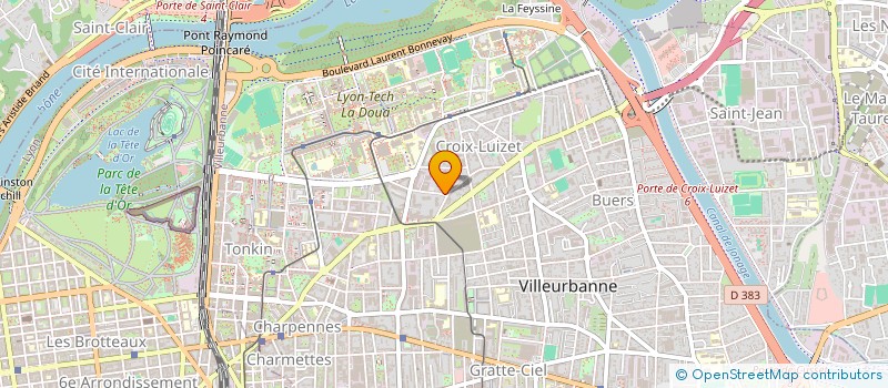 localisation de l'entreprise MONSIEUR ADRIEN SANCHEZ  VILLEURBANNE