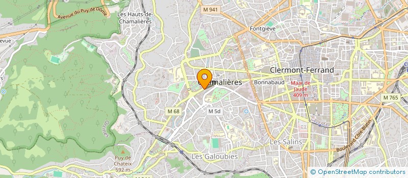 localisation de l'entreprise MONSIEUR ADRIEN SANTONI à CHAMALIERES