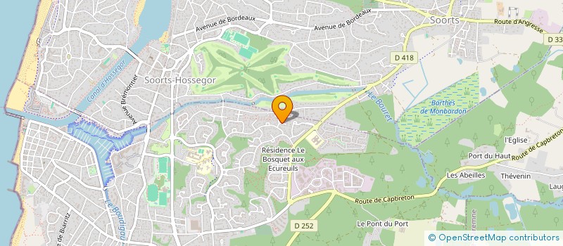 localisation de l'entreprise MONSIEUR ADRIEN SAUTET  CAPBRETON