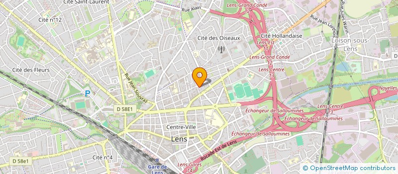 localisation de l'entreprise MONSIEUR ADRIEN SAUVAGE BULTEAU  LENS