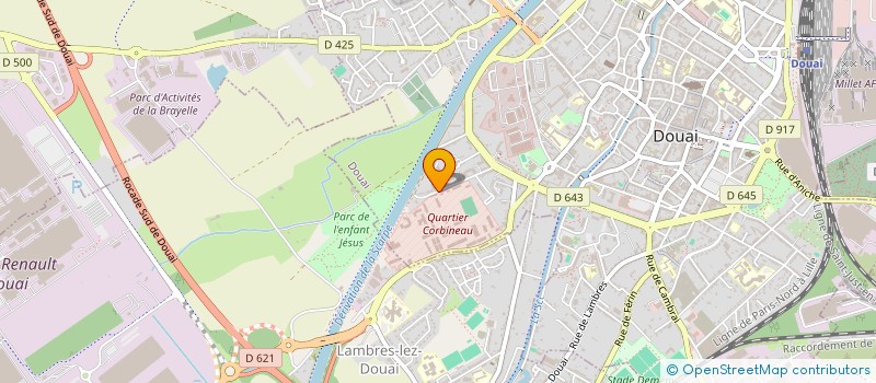 localisation de l'entreprise MONSIEUR ADRIEN SAUVAIRE à DOUAI