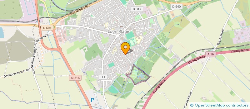 localisation de l'entreprise MONSIEUR ADRIEN SAVARY  LOON-PLAGE