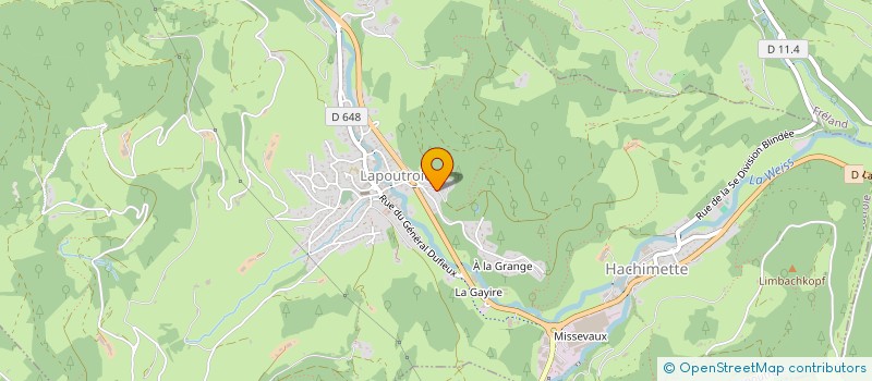 localisation de l'entreprise MONSIEUR ADRIEN SCHUSTER  LAPOUTROIE