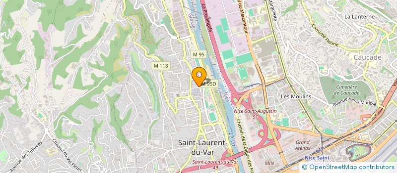 localisation de l'entreprise MONSIEUR ADRIEN SERINA à SAINT-LAURENT-DU-VAR
